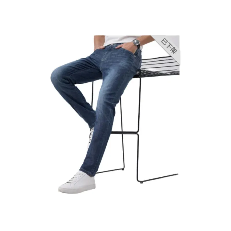 Red bean Jeans Men Blue-3