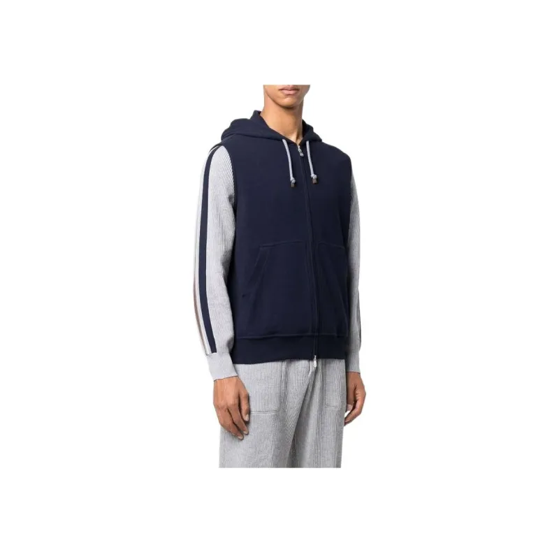 Brunello Cucinelli Vests Men Marine Blue-2