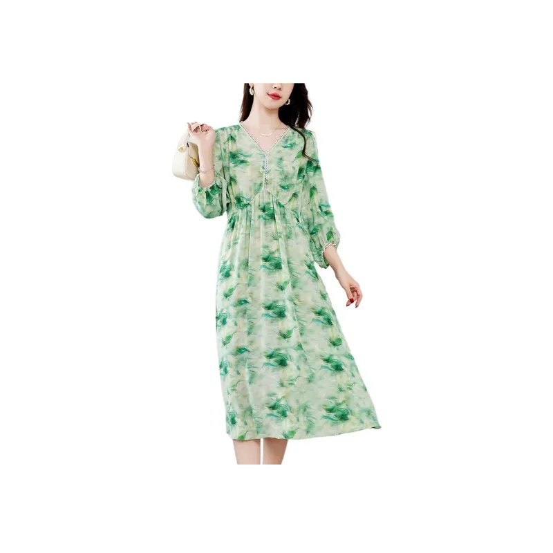 Ink Beauty SS24 Long Sleeved Dresses Women's Multicolor-0