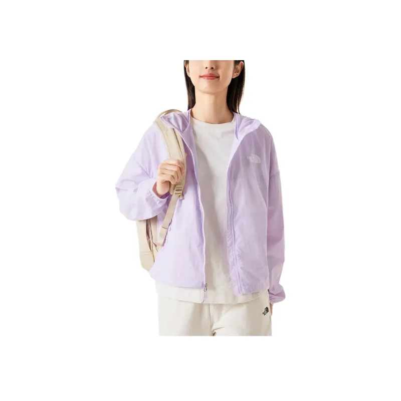 THE NORTH FACE Breathable Quick Dry Windproof UV Protection Sun Protection Clothing Women's Purple-1