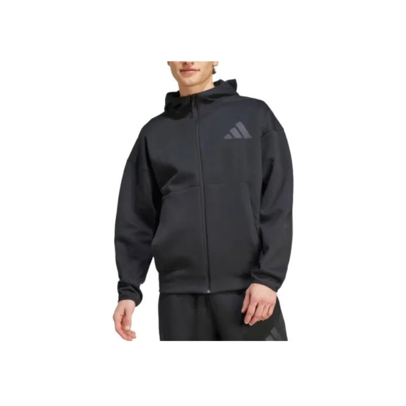 Adidas Free Shipping With AdiClub Z.N.E. Full Zip Hooded Track Jacket-1