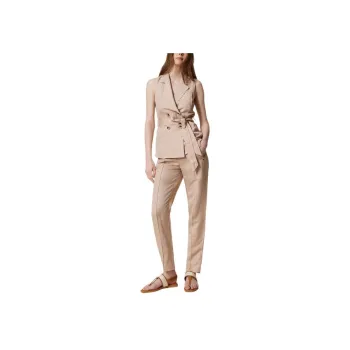 Twinset Linen blend Woven Vest