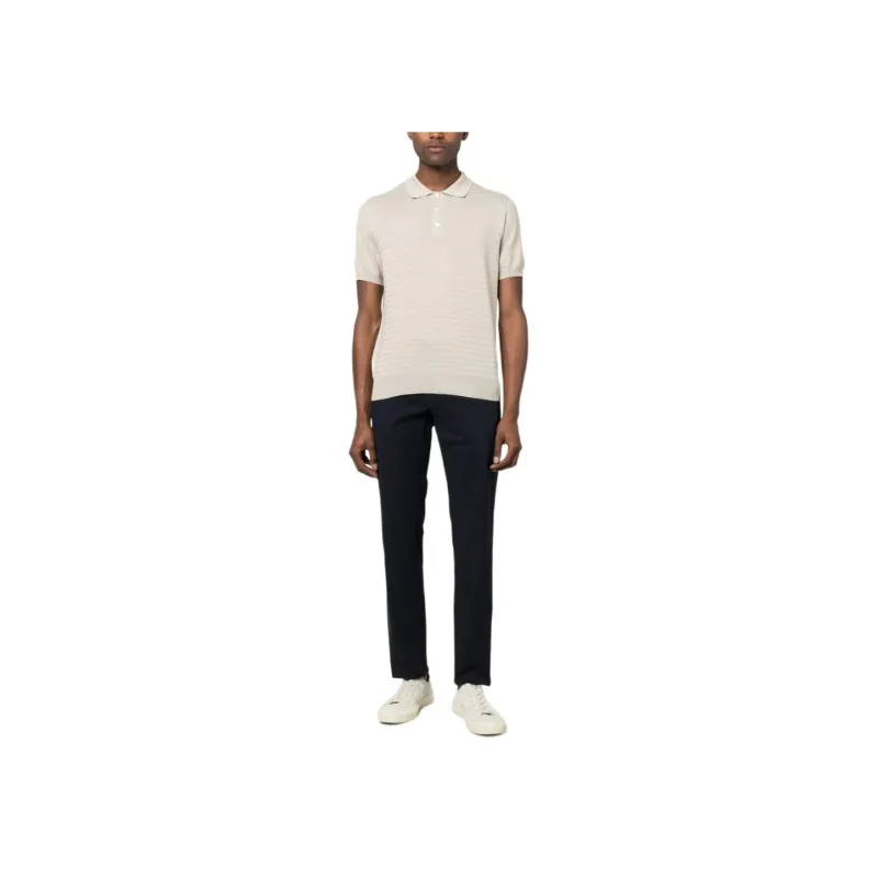 Canali Mid-rise Straight-leg Chino Trousers-1