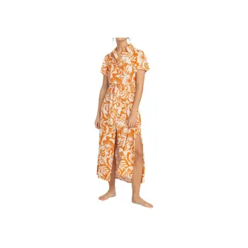 BILLABONG Sweet Day Maxi Dress Short Sleeved Dress Women's Yellow