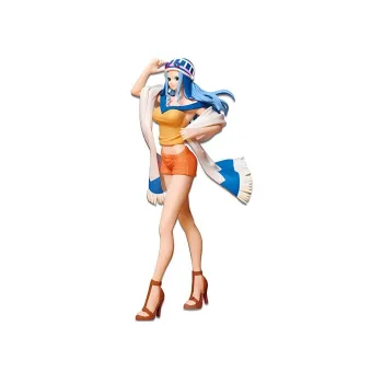 BANPRESTO Nefertari Vivi Glass Factory One Piece Sweet Style Desert Princess Vivi Karu Duck Costume 23cm Bonus Gifts