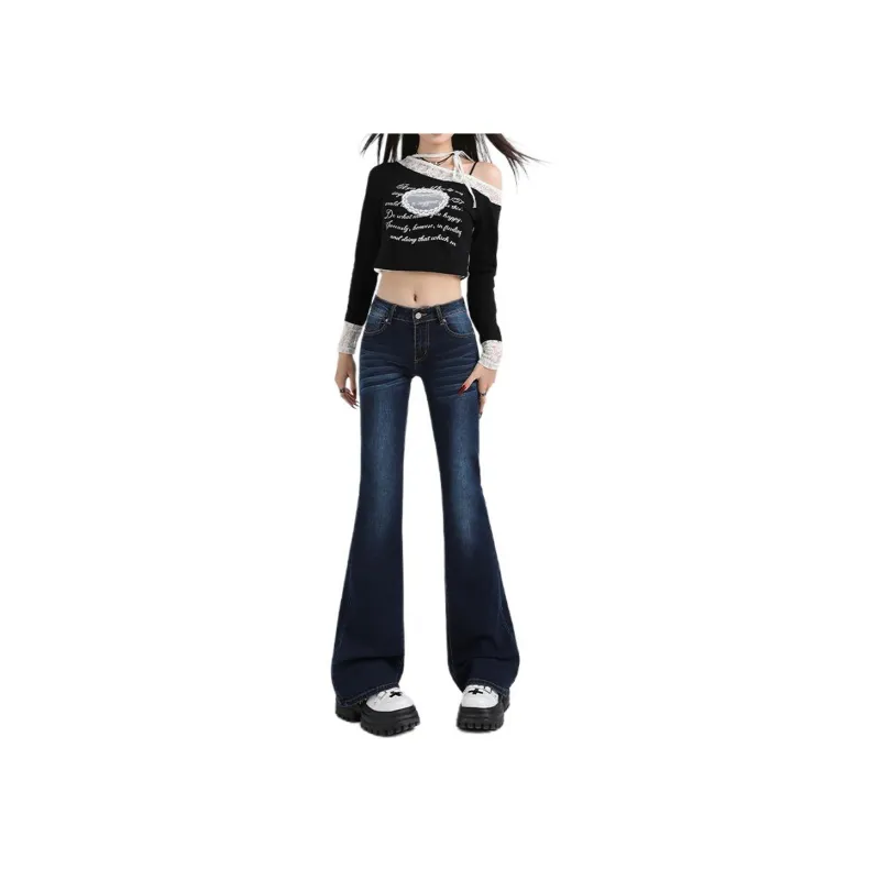Concubine Zhu Jeans Women's Dark Blue-0