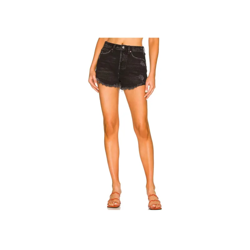FREE PEOPLE Casual Shorts Women's Black-0