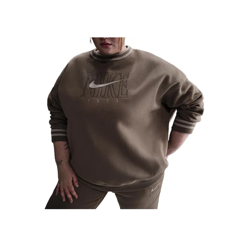 Nike Sportswear Phoenix Fleece Sweatshirt Women's Mink Brown Leather-0
