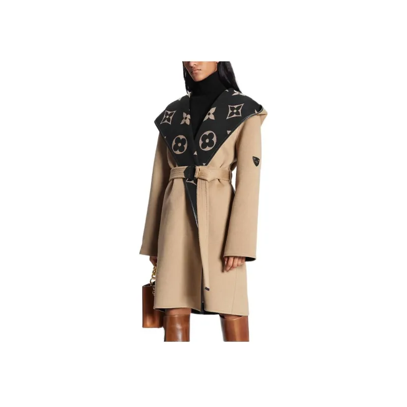 LOUIS VUITTON FW22 Coat Women's Brown-3