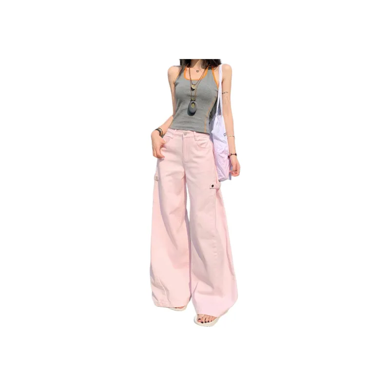 Wen Shan Jeans Women's Cherry Blossom Pink-0