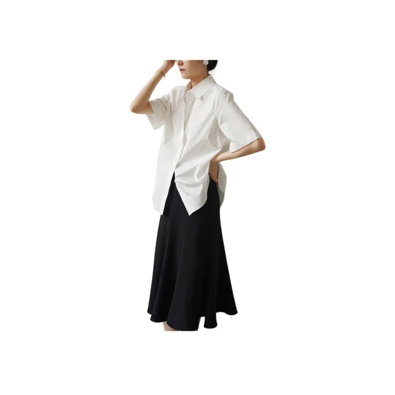 SHALLOW STREAMS Shirt Women's Pearl White-1