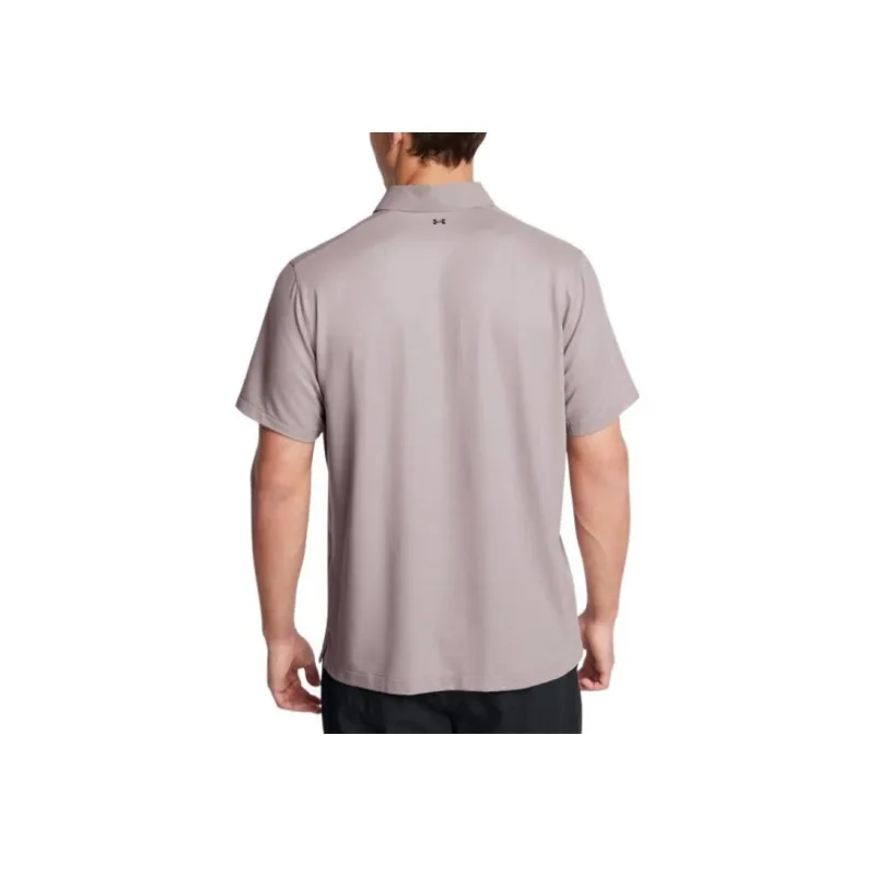 Under Armour Tour Tour Tips Polo Shirt Men's Lipstick Gray-3