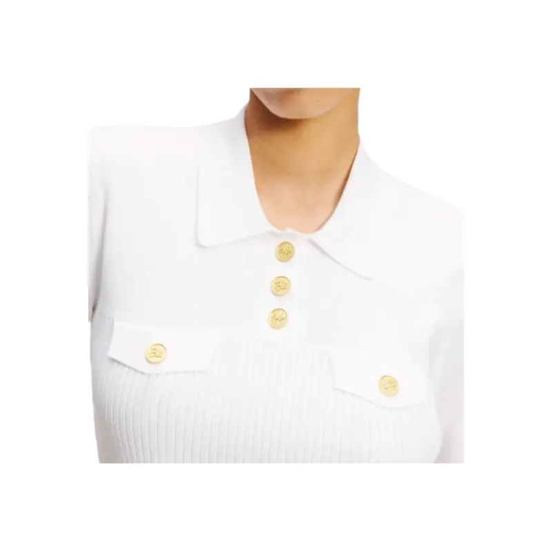 Karl Lagerfeld Logo buttons Polo Top-5