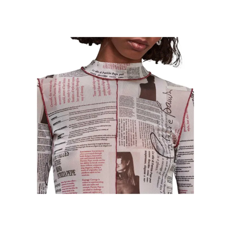 Patrizia Pepe Manifesto print Top-4