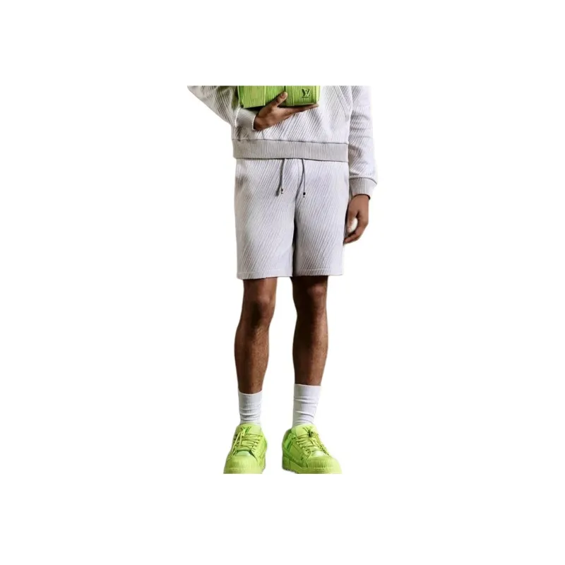 LOUIS VUITTON Jacquard Cotton Blend Jersey Shorts-4