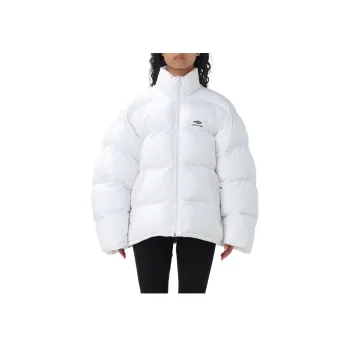 Balenciaga Logo Printed Puffer Jacket