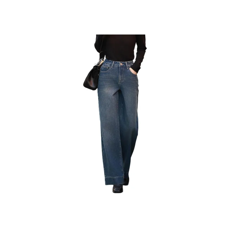 Mt Jeans Women's Vintage Denim Blue-0