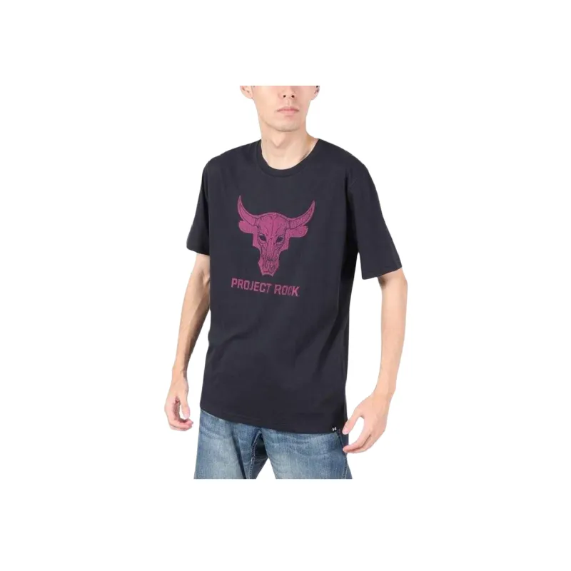 Under Armour Project Rock Johnson Collection SS25 T Shirt Men's Black-2