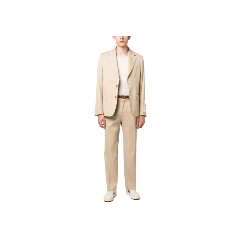 Golden Goose Deluxe Brand Logo Patch Straight Leg Pants-1