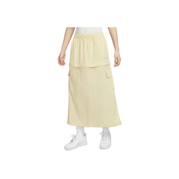 Nike Sportswear Casual Long Skirt Women's Light Khaki