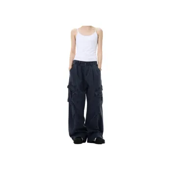 Pirkadat Cargo Pants Unisex Navy Blue