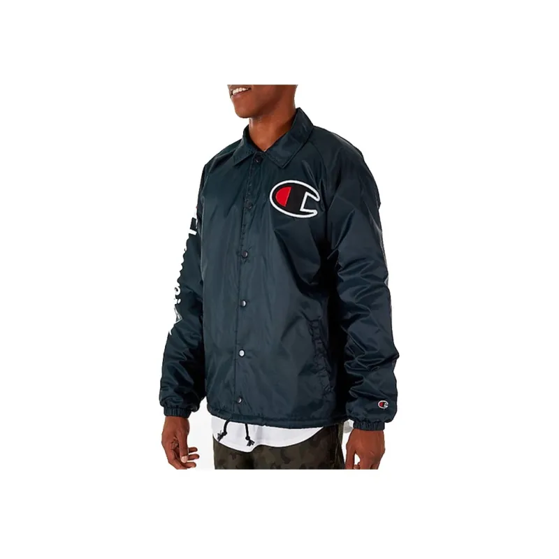 Champion Velvet feel Coat US Version Unisex Black-3