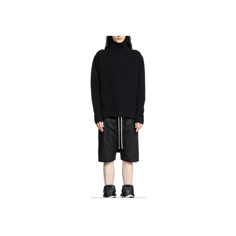 RICK OWENS High Neck Knitted Jumper-1