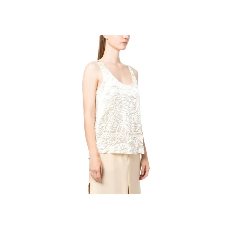 Lanvin Splitted Sleeveless Tank Top-3