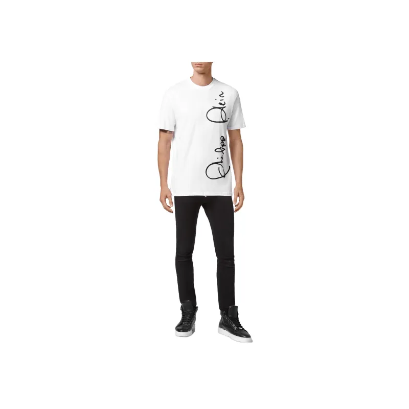 PHILIPP PLEIN Signature Logo T shirt-1