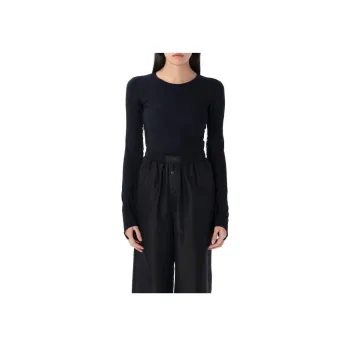 MM6 Maison Margiela Crewneck Fringed Top