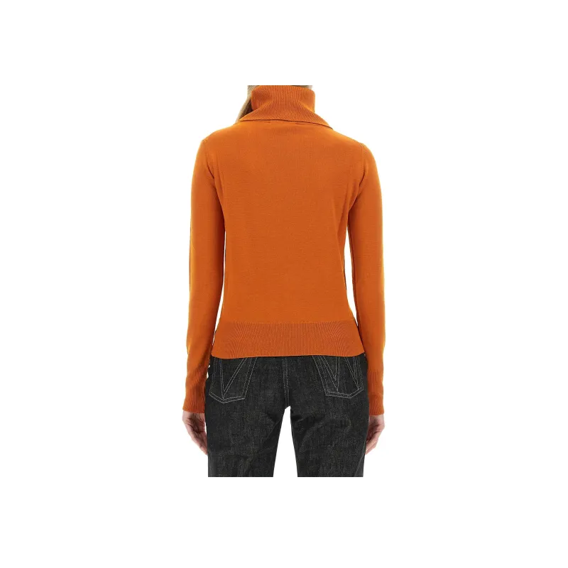 Vivienne Westwood Orb Embroidered Roll Neck Knitted Jumper-2