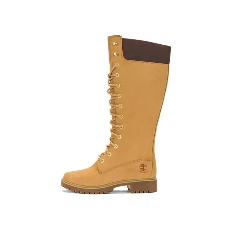 Timberland Waterproof Cushioning Knee High Outdoor Boots Women's Light Beige-0