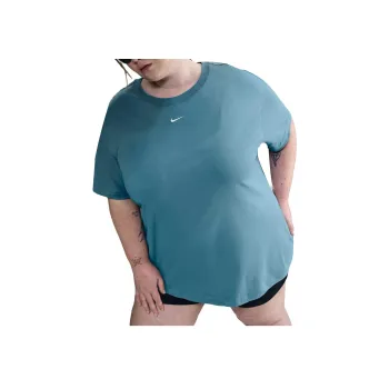 Nike Sportswear Essentials Collection Swoosh Drop Shoulder Sleeve T Shirt Women's Blue