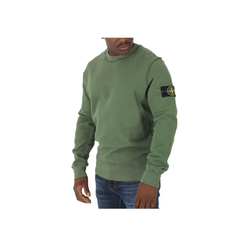 STONE ISLAND Logo Patch Crewneck Sweatshirt-4