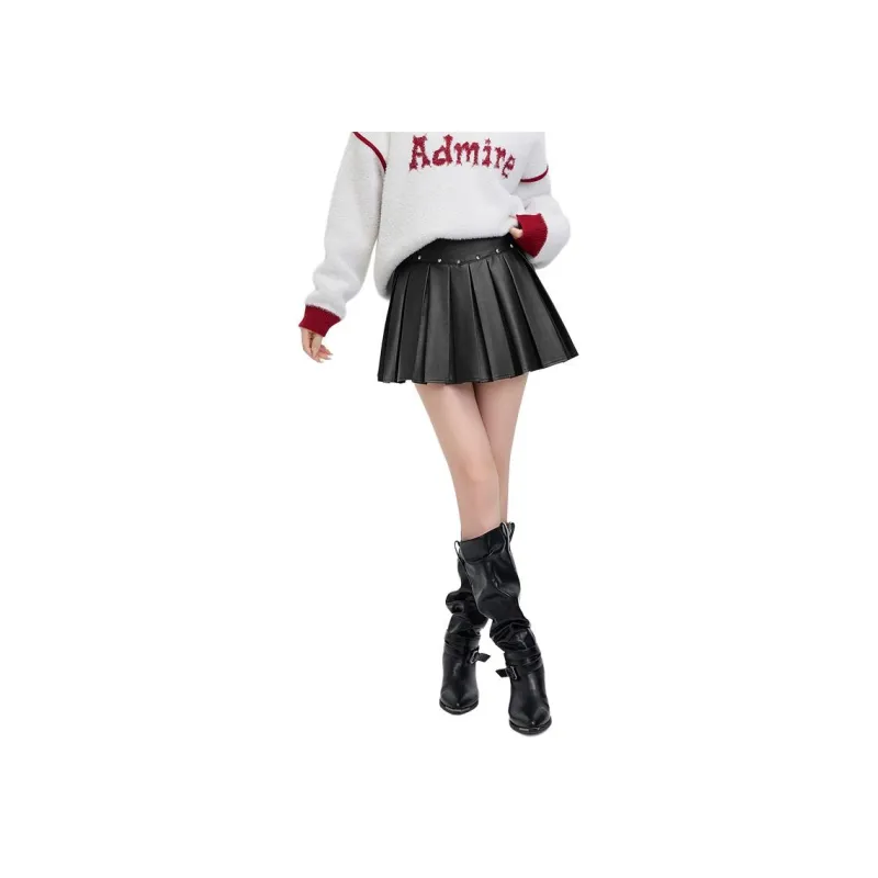 Three Blessings Casual Short Skirts Women's Black-2