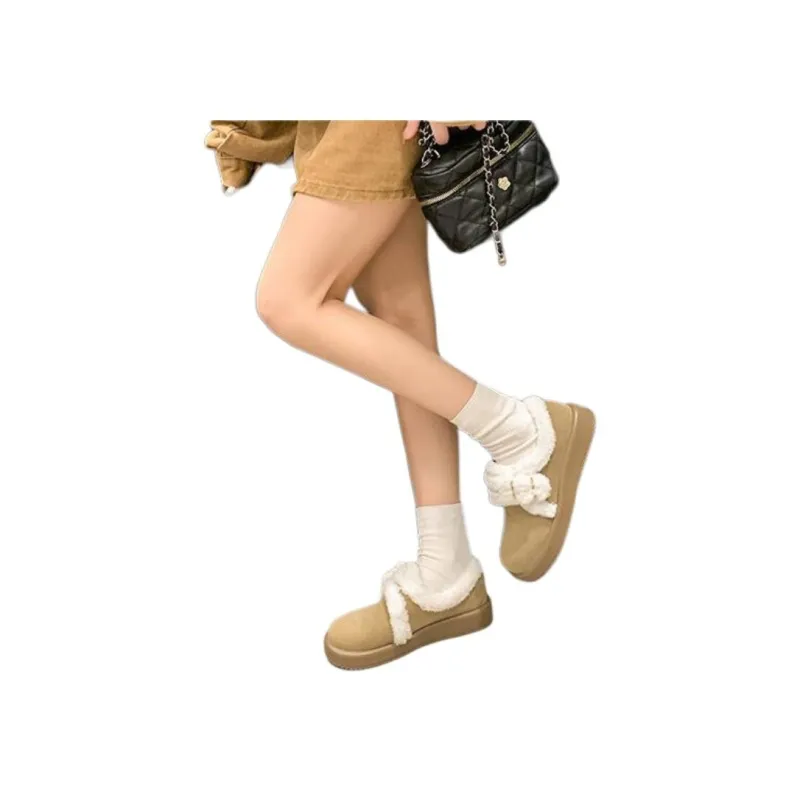 ALPLUME Home Fleece Slippers Women's Orange Khaki-6