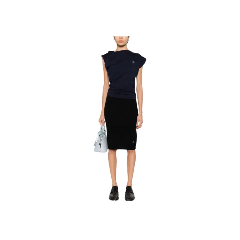 Vivienne Westwood Bea Logo Embroidered Midi Skirt-1