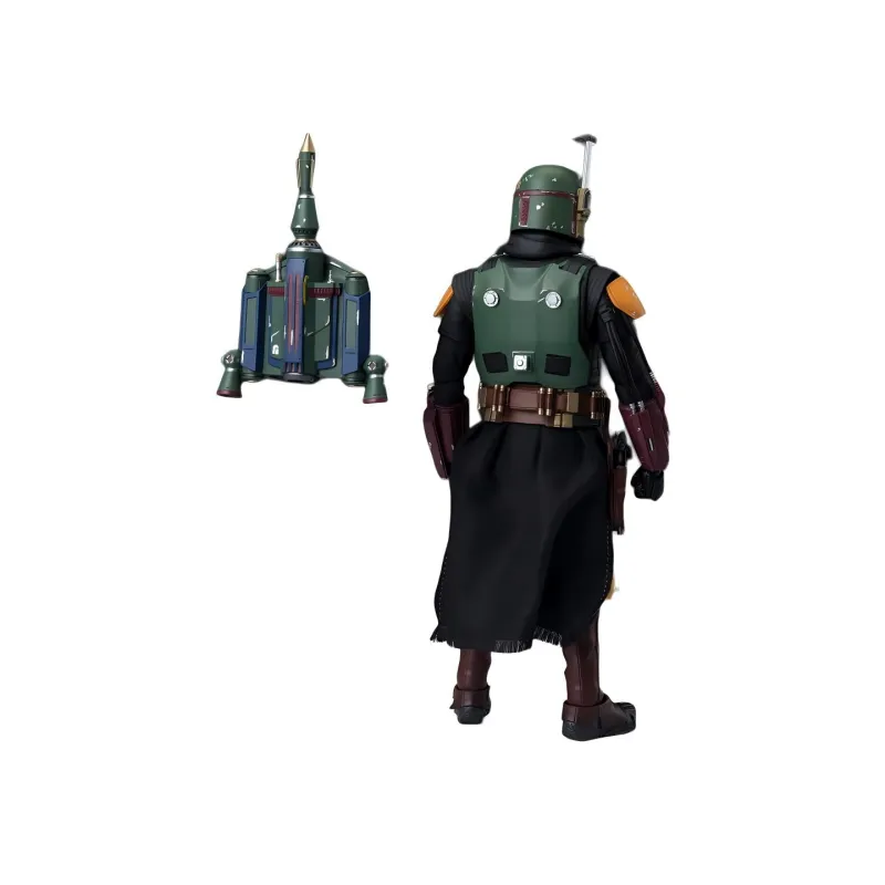 BANDAI Boba Fett SHF Star Wars Bounty Hunter Boba Fett Boba Fett Book 15.5cm Action Figures-3