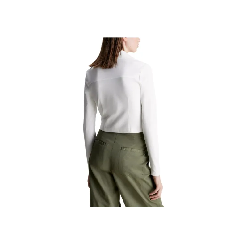 CALVIN KLEIN Polo Shirt Europe Version Women's Bright White-1