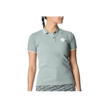 Under Armour Polo Shirt Women's Silica Green / White348
