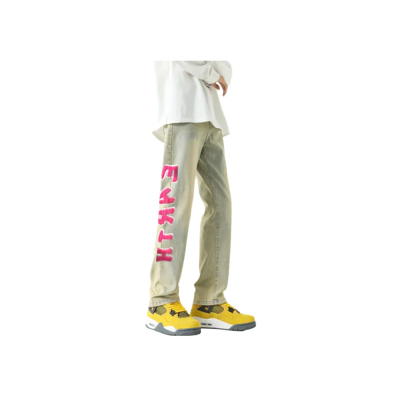 A02 Jeans Unisex Yellow Mud-3