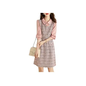 Mo Han Yi Mei Long Sleeved Dress Women's Light Pink