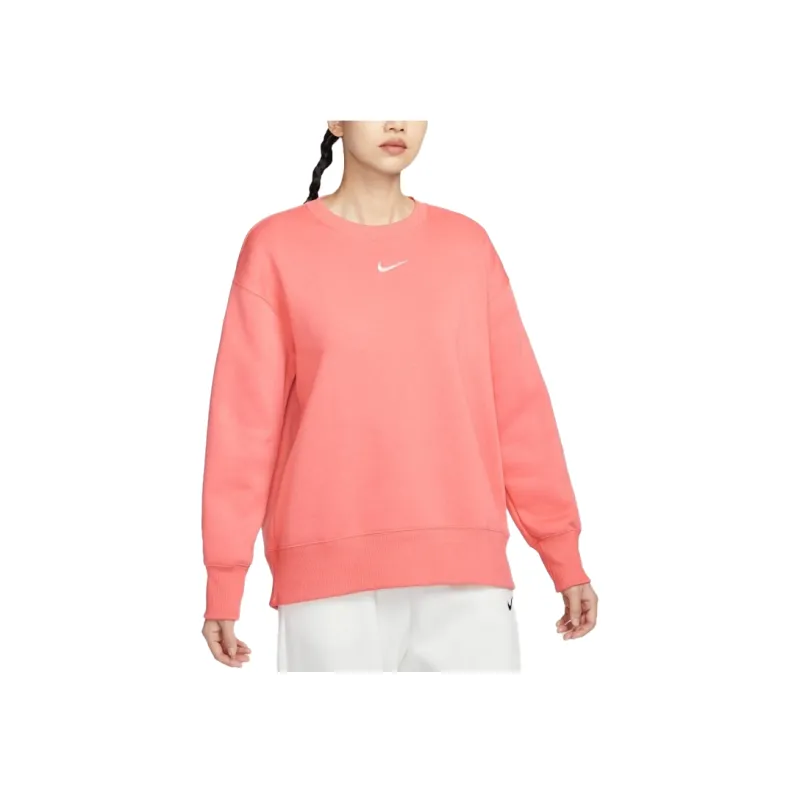 Nike PHNX FLC OS LONG CRE Sweatshirt Women's Pink-2