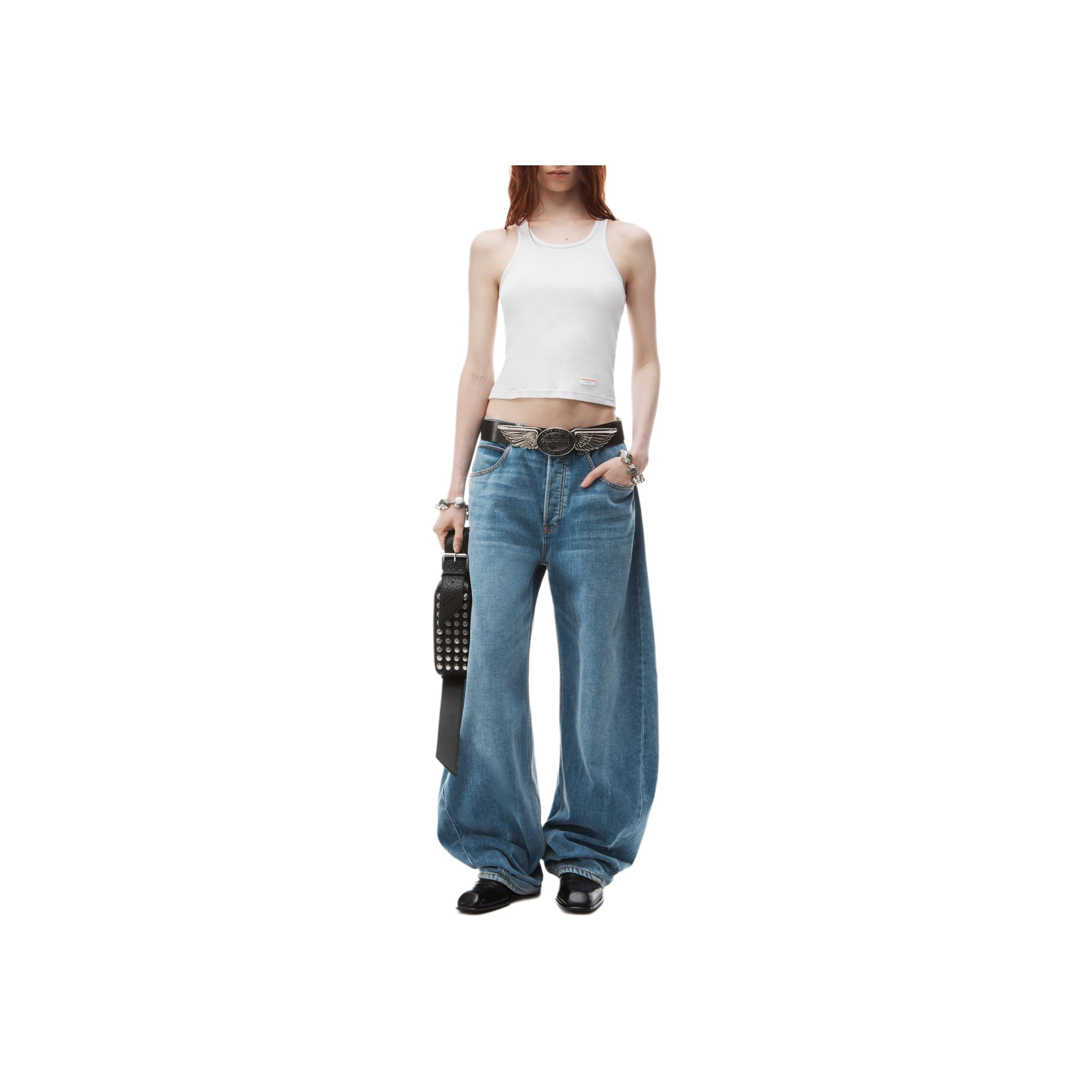 Alexander Wang Oversized Rounded Jeans - POIZON