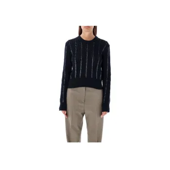 Golden Goose Sequin Embellished Cable Knit Jumper