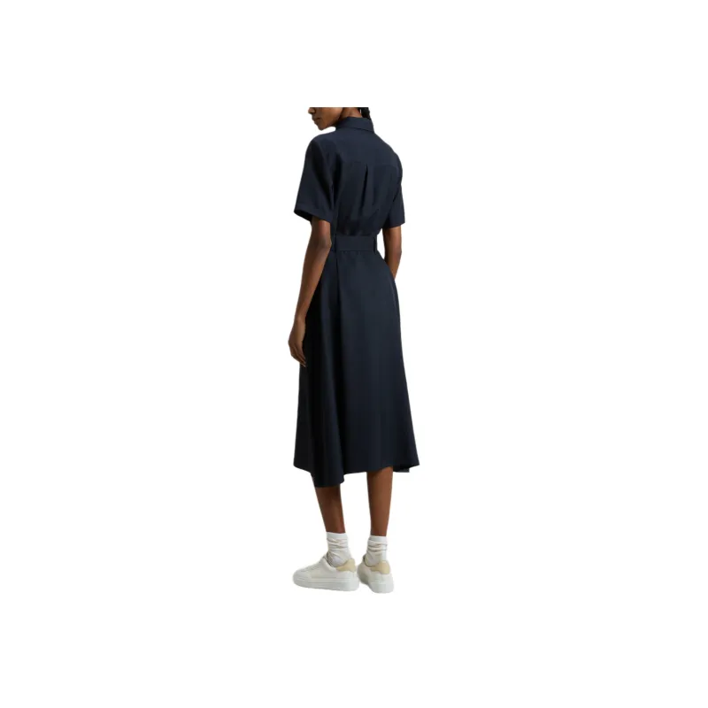 WOOLRICH Short Sleeved Dress Women's Blue-2