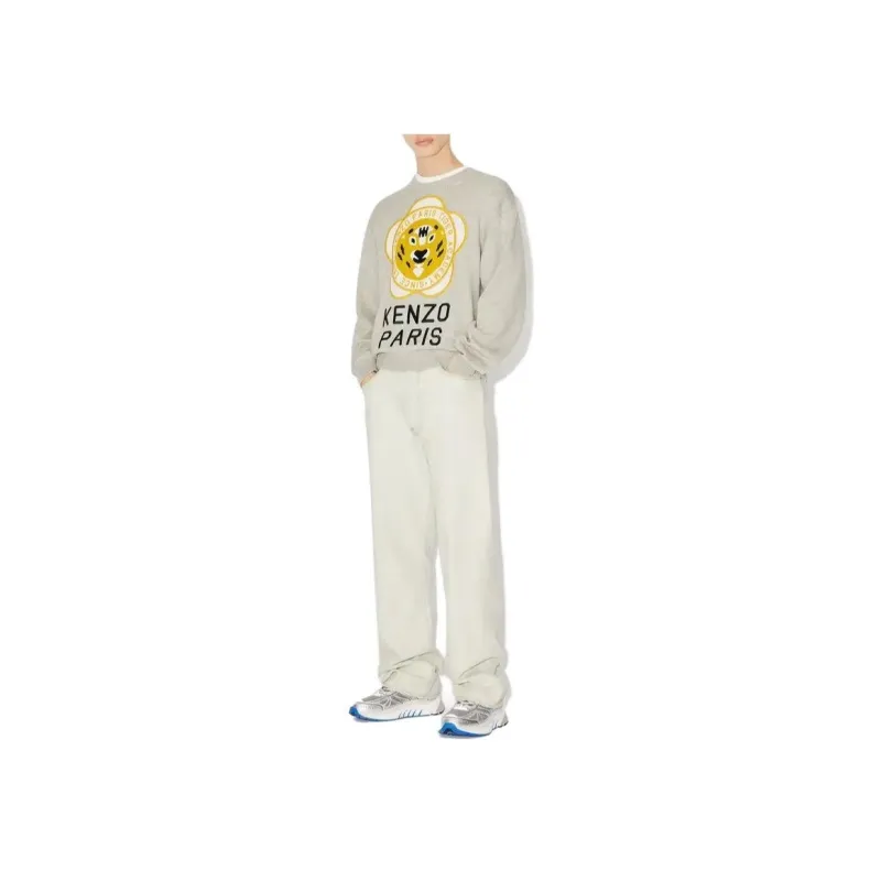 KENZO Logo Embroidered Crewneck Sweater-2