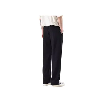 WILD LEADER Casual Pants Unisex Black [W2338K84XK]