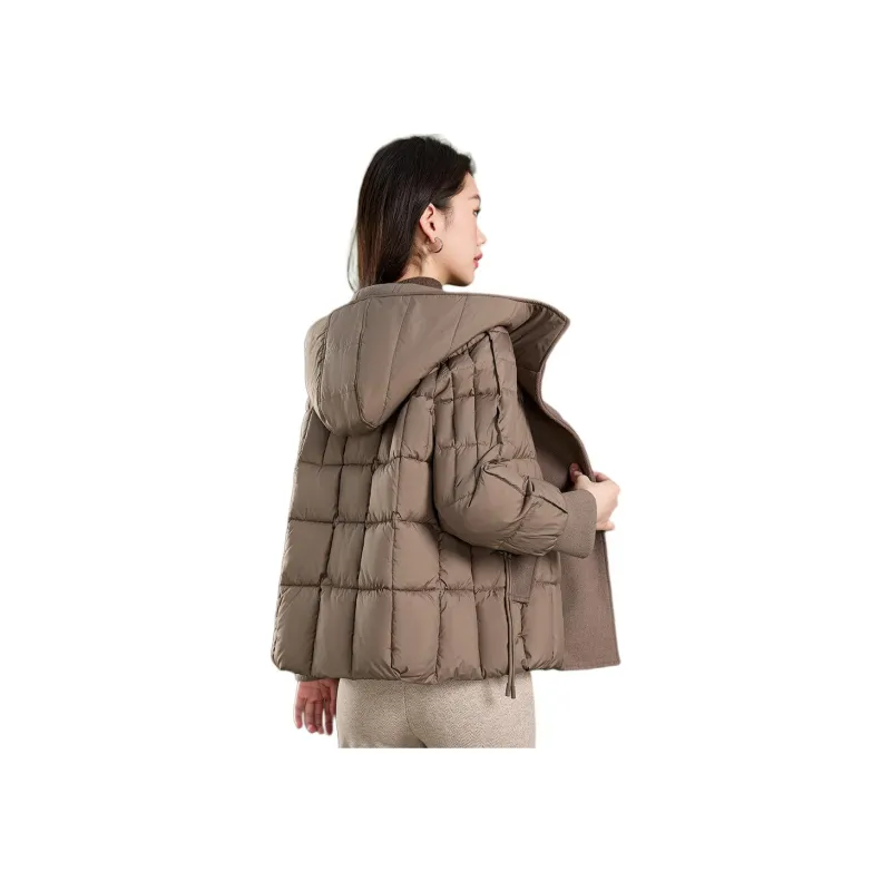 Mylan Puffer Jacket Women's Light Coffee-0