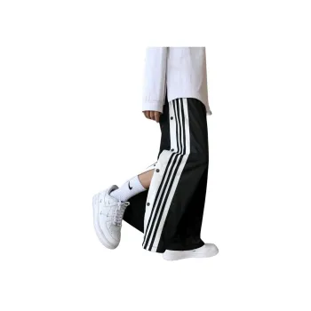 SOCKKEY Casual Pants Unisex Black With Semi Open Buckle Style